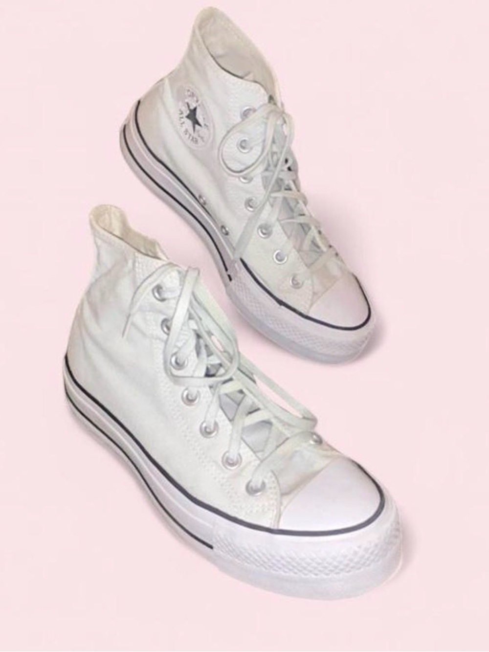 Converse Chuck Taylor All Star High-Top Canvas Platform Sneakers Size UK 5/US 7